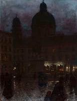 Wittelsbachplatz in Munich at Night