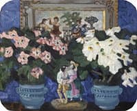 Flowers and Figurine