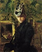 Elegant Lady in an Interior