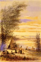 Indian Encampment by the Lake