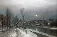 A Busy Town in Moolight