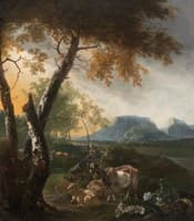 Landscape with Goats