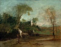 Landscape with Сastle Ruins