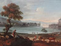 Landscape with Shepherds and Cattle