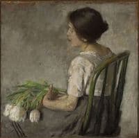 Girl with Tulips