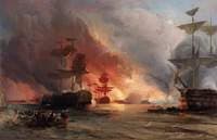 The Bombardment of Algiers, 27 August 1816 (study)