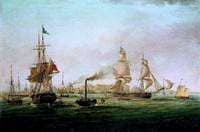 View of the Port of Hull with the 'Spartan'