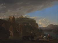 View of the Ponte Molle, Rome