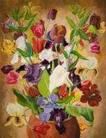 Irises and Tulips