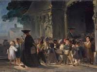 Children at a Church Door