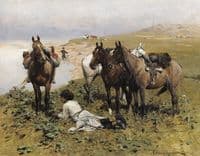 Caucasian Riders Resting