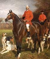 Godfrey Charles Morgan, 2nd Baron, 1st Viscount Tredegar, with His Huntsman....