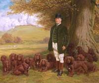 Keeper Hazell and Spaniels