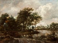 Landscape with Anglers and a Distant Town