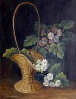 Still Life with Flowers in a Basket