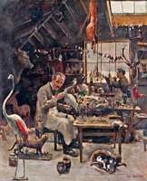 George Sim in His Workshop, Aberdeen