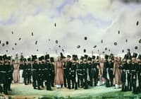 Grand Duke Mikhail Pavlovich Visiting the Camp of the Finland Regiment of Imperial Guards on July 8, 1837