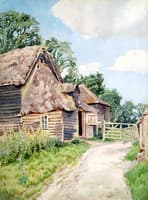 Exterior View of Unidentified Barn at Bletchingley or Godstone, Surrey