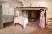 Interior View of Unidentified Cottage in East Surrey