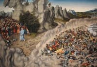 The Pharoah's Hosts Engulfed in the Red Sea