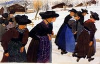 Girls Going to Mass