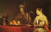 Haman and Ahasuerus at the Feast of Ester
