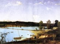 Bridge over Hunting Lake Near Alexandria, Virginia