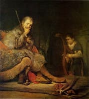 David Playing the Harp to Saul