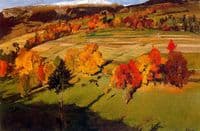 Paysage automnal, les hauts de Saviese