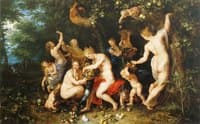 Nymphs Filling the Cornucopia