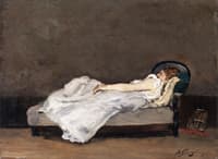Mette Asleep on a Sofa