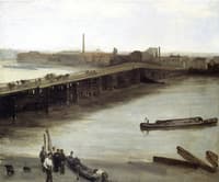 Brown and Silver: Old Battersea Bridge