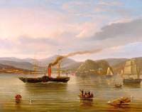 Paddle Steamer 'John Wood' Passing Dumbarton, Clyde