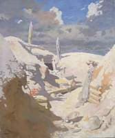 A Gunner's Shelter in a Trech, Thiepval
