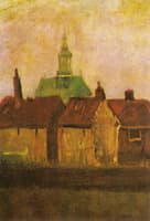 The New Church and Old Houses in The Hague