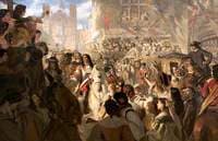 Charles II Entering London