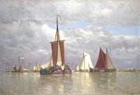Ships lying near Dordrecht