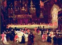 Study for 'The Allied Sovereigns' Banquet