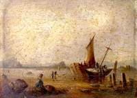 Coast Scene with Figures and Boats