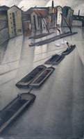 Barges on the Thames