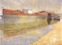Barges on the Dnieper