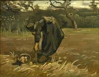 Peasant Woman Harvesting Potatoes