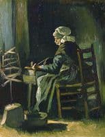 Woman Winding Yarn