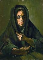 Woman with a Mourning Shawl