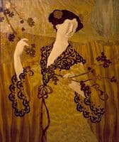 Girl Holding a Branch