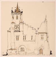 Renaissance building with a polygonal tower