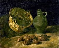 Still Life with Brass Cauldron and Jug