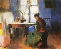 Woman Sewing