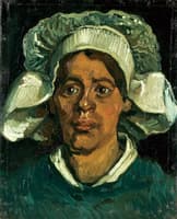 Head of a Peasant Woman with White Hood