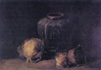 Still Life with Ginger Jar and Onions
